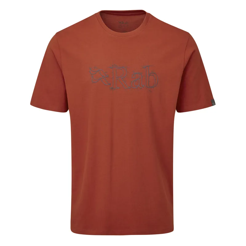 Rab Mens Stance Sketch Tee - Red Clay